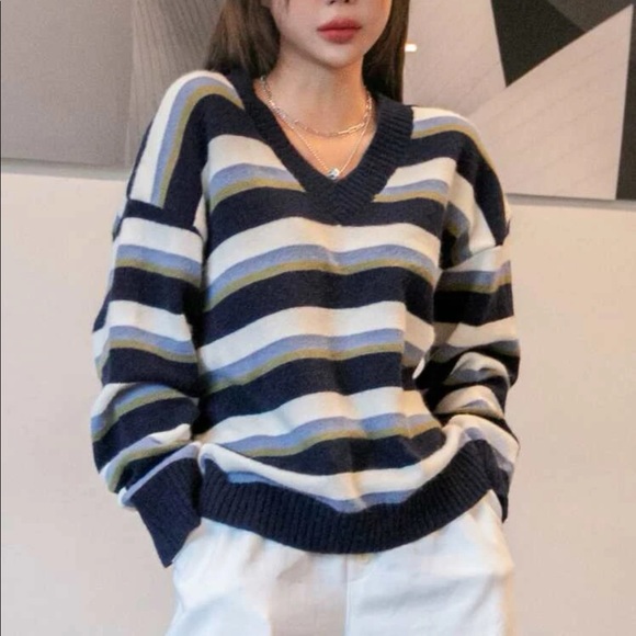 dazy Sweaters - Brand: Dazy | Size: L | Color: Blue White Green